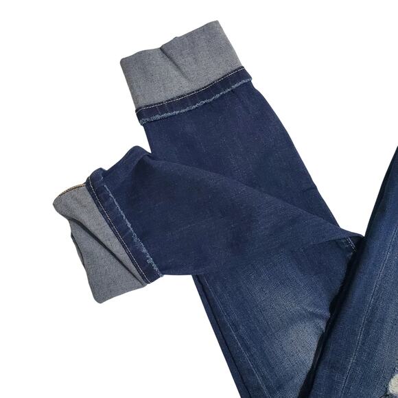 Kancan Chelsea High Rise Super Skinny Jeans Dark Wash Distressed Size 9/28 - Picture 3 of 12